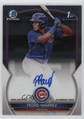 2023 Bowman Chrome Prospect Auto Pedro Ramirez Pedro Ramírez #CPA-PR Auto - Image 1 of 2