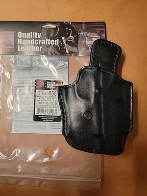 FUNDA DE PALETA DE CUERO TRIPLE K SE ADAPTA A COLT 1911 TAMAÑO COMPLETO 5" Y SIMILAR NUEVA Foto 1 de 3