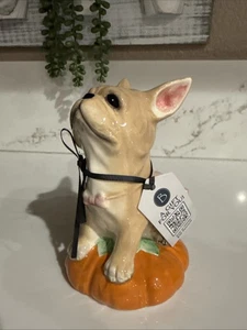 "Estatuilla de 6"" Blue Sky Clayworks de bulldog francés en tutú rosa" - Imagen 1 de 5