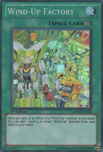Near Mint x 1 Wind-Up Factory - GENF-EN054 - Super Rare - 1st Edition GENF Gener - Image 1 of 1