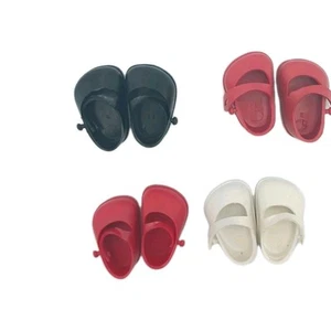 Vintage Vogue 8" Ginny Side Knob Doll Shoes Red (2) White (1) BLK (1) 4 Pairs - Picture 1 of 5