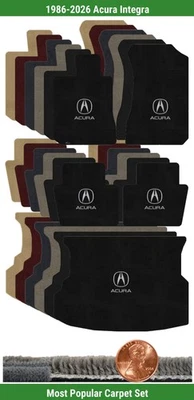 Juego de alfombrillas Ultimat personalizadas para Acura Integra 1986-2026 con logotipo (5 piezas) #9M Foto 1 de 4