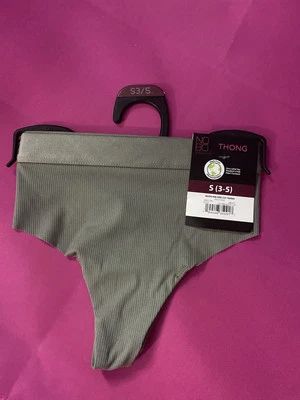 Tanga para mujer pequeña 3-5 sin límites cómoda salvia salvaje nueva con etiquetas  Foto 1 de 2