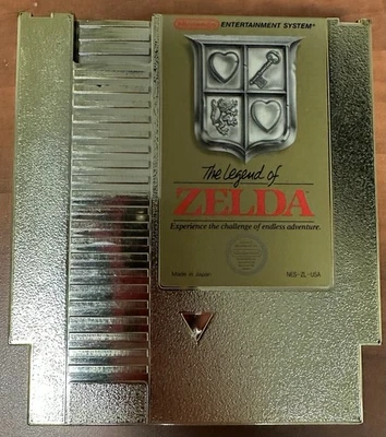 The Legend of Zelda (NES, 1987) Gold 3-Screw OEM Cartridge Only Cleaned/Tested - Image 1 of 3
