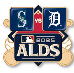 2025 MLB Postseason ALDS Pin Seattle Mariners Detroit Tigers - Picture 1 of 1