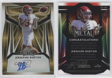 2023 Leaf Metal Black & Yellow Prismatic /2 Jermaine Burton #BA-JB1 Auto