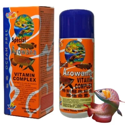 Multivitaminas minerales complejo vitamínico de pescado Arowana mejora la salud del color 150 ml Foto 1 de 4