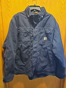 Carhartt Jacket FR 0J2182-FRM Men's Size M Bommer Barn Work Wear Full Zip Used - Picture 1 of 8