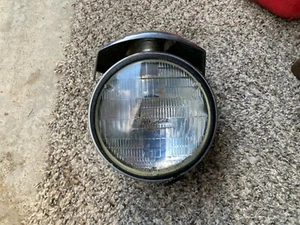 Vintage Motorcycle Headlamp Headlight WITH LIGHT COVER - Picture 1 of 7