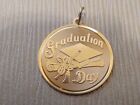 Large 14k Yellow Gold *graduation Day* Cap & Diploma * Charm Pendant  ((479))