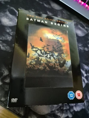 BATMAN BEGINS TWO -DISC DELUXE EDITION DVD + Collectible Book. R2 - Image 1 of 4