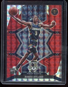 2021-22 Panini Mosaic Bones Hyland Red Mosaic Prizm Rookie RC #214 Nuggets SP - Picture 1 of 2