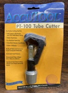 Vintage 1994 Accutool Tube & Pipe Cutter / Reamer USA Made - 1/8" to 1 1/8" O.D. - Picture 1 of 5