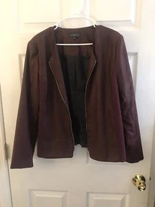 Women’s ELEMENTZ Maroon  Zip Up Jacket Size L - Picture 1 of 4