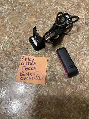 Fitbit Ultra Wireless Activity Tracker F004 & Charger Pink PARTS ONLY - Image 1 of 4