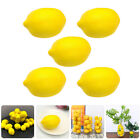 5 Pcs Foam Simulated Lemon Decorative Photography Props Artificial Fruit