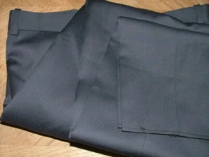 NEW WOT J.B BRITCHES DRESS PANTS SIZE 36 X 37 100% WOOL BLUE SOLID #265 - Picture 1 of 6
