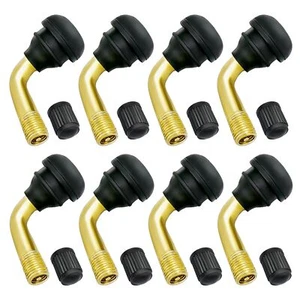 8 Pack PVR70 Tubeless Tire Valve Stem Tire Valve Curved Bent 90 Degree Angled - Picture 1 of 7