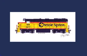 Sistema de Ajedrez (WM) GP35 #3577 11""x17"" estampado enmarañado firmado por Andy Fletcher - Imagen 1 de 1