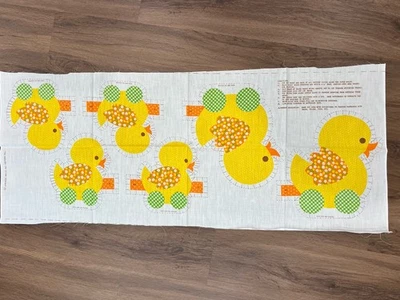 Lindas almohadas vintage de pato de Pascua de 8" y 11" de molinos de resortes cortar y coser Foto 1 de 3