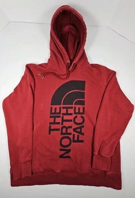 Sudadera con Capucha North Face Para Mujer XL Granate Pullover Sudadera Logo Grande Exterior Vellón Foto 1 de 4