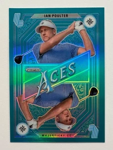 2025 Panini Prizm LIV Golf Ian Poulter Aces Teal 182/275 Majesticks GC #10 - Picture 1 of 2