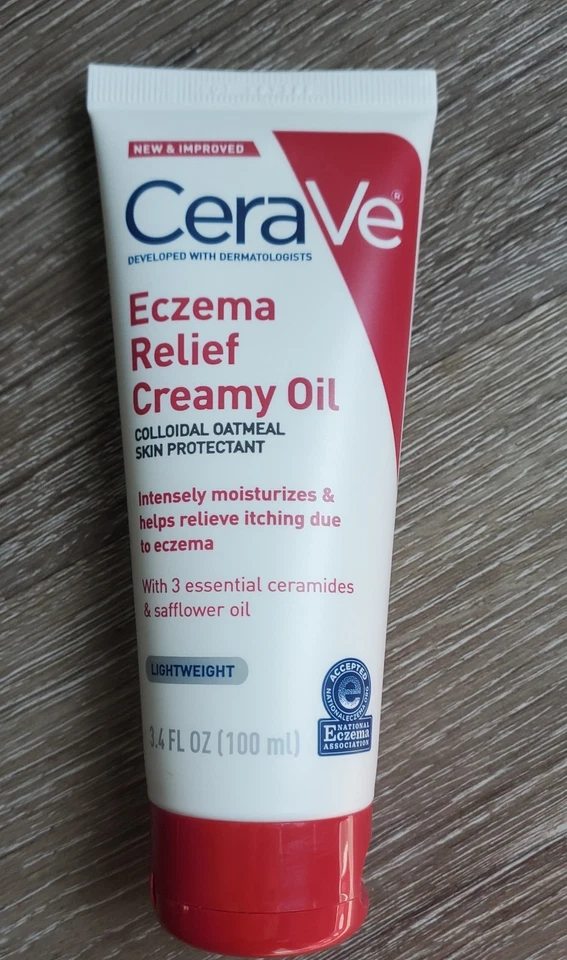 Aceite cremoso alivio eczema CeraVe alivia la picazón 3,4 fl oz caducidad 1/26 dañado/sin caja Foto 1 de 1