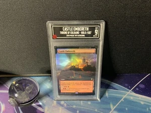 TCCG 9 PSA 9 CGC 9 Eq Castle Embereth (Extended Art) FOIL Throne of Eldraine - Picture 1 of 1