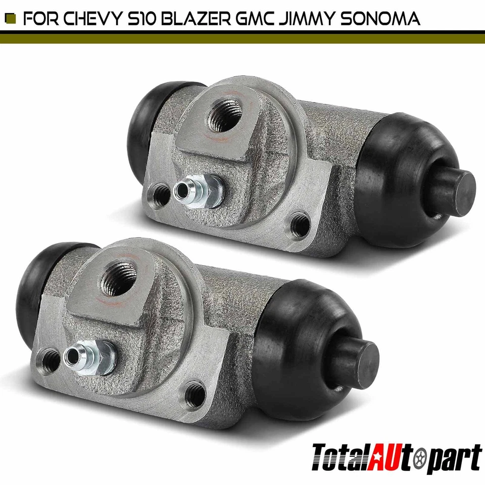 Cilindro de rueda de freno de tambor 2 piezas para Chevrolet S10 GMC Jimmy Isuzu Oldsmobile trasero Foto 1 de 4