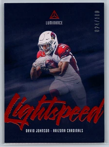 David Johnson 2019 Panini Luminance Lightspeed Orange /100 LS19 Cardinals - Picture 1 of 2