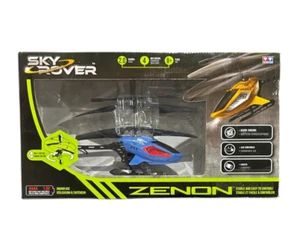 Sky Rover Zenon Blue RC Helicopter Vehicle with Lights & Gyro - Picture 1 of 6