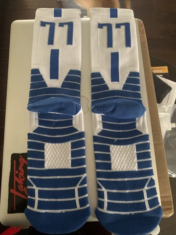 Luka Doncic #77 White Socks Large Brand New Nba Dallas Mavericks Cover