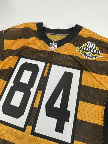 Pittsburgh Steelers Antonio Brown Bumble Bee Nike NFL Jersey80 Seasons sz 40 NWT Cover