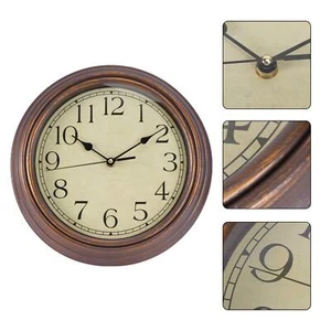 Wall Clock Modern Vintage Rustic Wooden Style Home Kitchen Silent Quartz 12inch - Picture 1 of 7