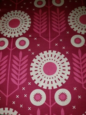 100% Cotton FreeSpirit Wander Joel Dewberry Prairie Bloom Pink Fabric 1/4 Yard - Image 1 of 2