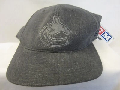 Nueva gorra de béisbol Vancouver Canucks NHL hockey gris sobre gris con etiquetas Foto 1 de 4
