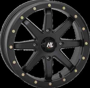 HL9 Beadlock Wheel Black 18x7 4/137 6+1 45mm Bombardier Outlander 330 2x4 03-05 - Picture 1 of 3