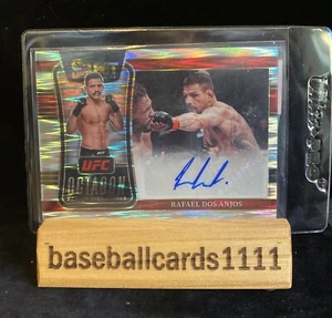 Rafael Dos Anjos 2022 Panini Select Prizm UFC Octagon Action Signatures Auto SB3 - Picture 1 of 2