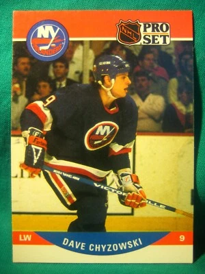  1990-91 NHL Pro Set #483 Dave Chyzowski-New York Islanders-Rookie Card - Image 1 of 2