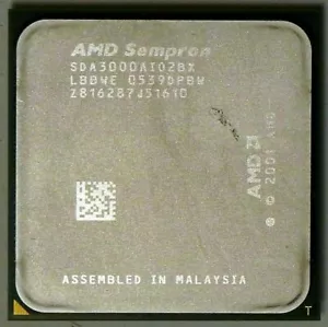 AMD Sempron 64 3000+ 1.8GHz/128 KB 64Bit socket 754 SDA3000AIO2BX CPU 59 Watt - Foto 1 di 1