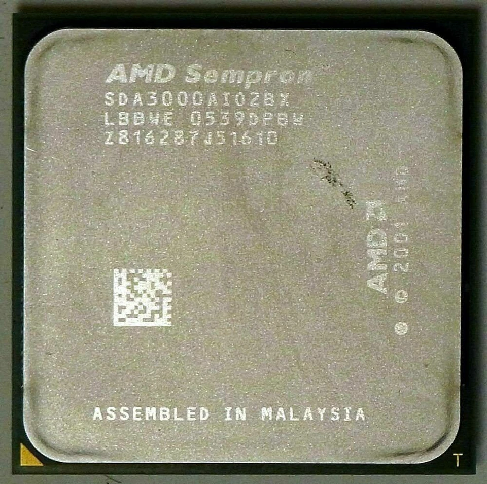 AMD Sempron 64 3000+ 1.8GHz/128 KB 64Bit socket 754 SDA3000AIO2BX CPU 59 Watt - Immagine 1 di 1
