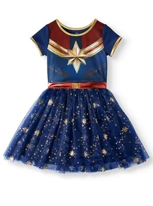 New Captain Marvel Cosplay Tutu Tulle Dress many sizes Girls - Picture 1 of 3