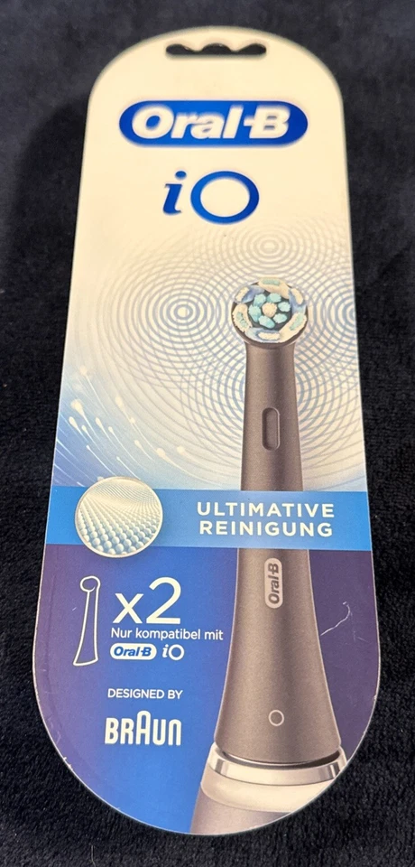 Oral-B iO Series 2Pk Electric Toothbrush Replacement Brush Heads Black Ultimate