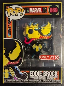 Funko Pop! Eddie Brock #869 - Blacklight - Marvel Spider-Man - Target Exclusive - Picture 1 of 5