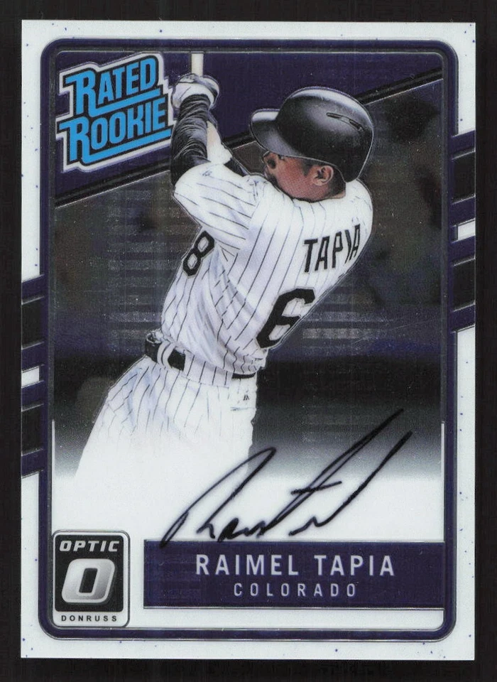 2017 Donruss Optic Raimel Tapia Auto Rated Rookies Signatures #RRS-RT Card - Image 1 of 2