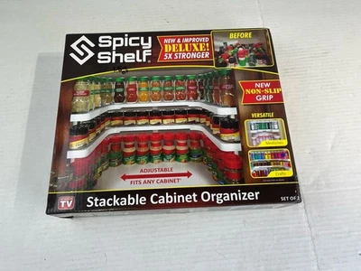 Organizador de gabinete independiente apilable picante - caja abierta Foto 1 de 3