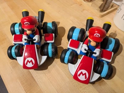 Lot of 2 Super Mario Luigi Kart World of Anti-Gravity RC Racer Car NINTENDO  - Image 1 of 4