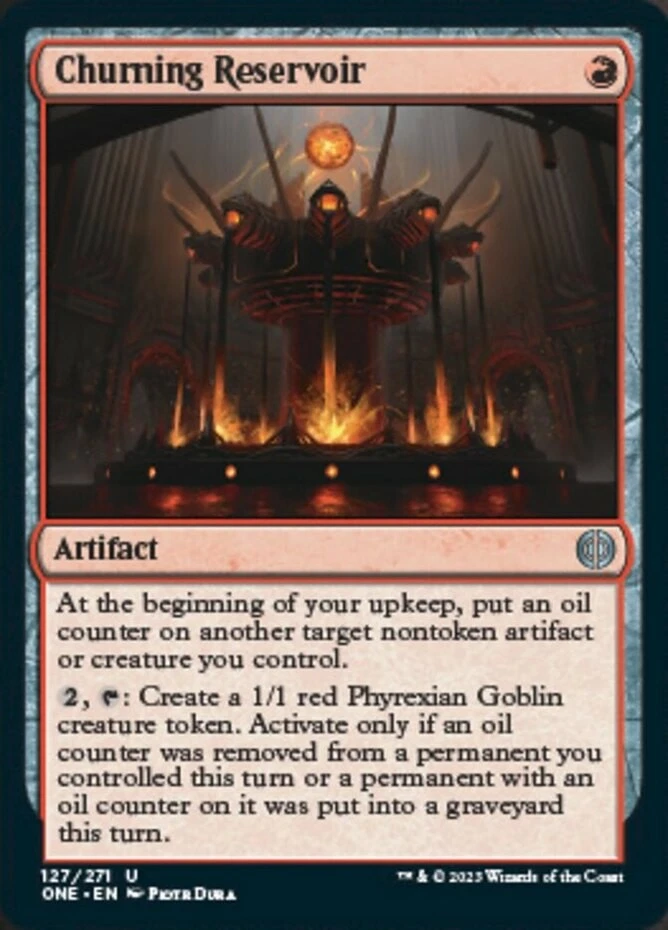 x1 Churning Reservoir - Phyrexia: All Will Be One - NM - MTG - Image 1 of 1