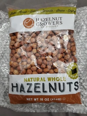 HAZELNUT GROWERS OF OREGON Oregon Hazelnuts in Shell Whole, Raw, Unsalted Bedt Buy Date 12/26