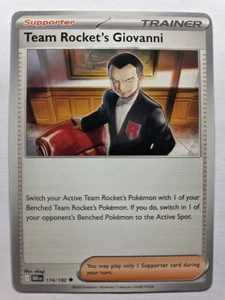 Team Rocket's Giovanni 174/182 DRI SV10: Destined Rivals Uncommon Normal NM Poke - Picture 1 of 2